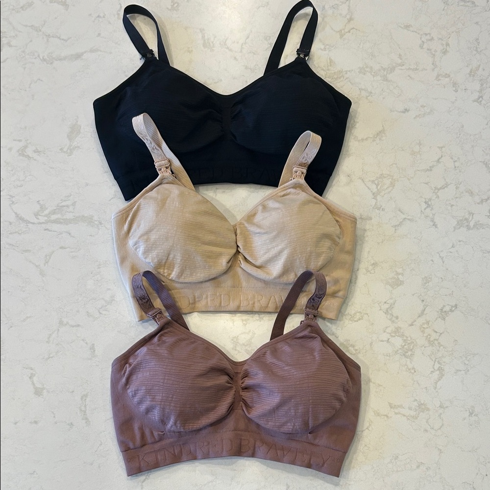 Kindred Bravely Nursing Bras M Super Busty Set of 3 - Picture 13 of 14